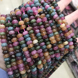 5*8mm Rondelle Stone Beads Round Jades Chalcedony Loose Spacer Beads