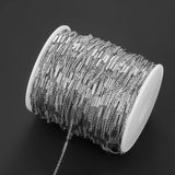 2 Meter Stainless Steel Cross Chain Clip Beads Tube Bulk Chains DIY Jewelry