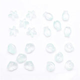 20Pcs Mixed Starfish/Snail/Shell/Fish Glass Pendants DIY Jewelry Making