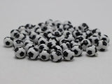 Acrylic Soccer Ball Football Round Beads 8mm