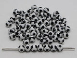 Acrylic Soccer Ball Football Round Beads 8mm