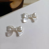 30 Pcs Red Petals Bowknot Acrylic Flowers Bead Cap DIY Jewelry Making