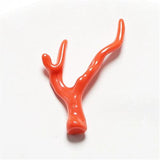 20pcs Pink Coral Beads Connectors for DIY Earrings Necklace