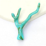 20pcs Pink Coral Beads Connectors for DIY Earrings Necklace