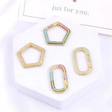 18K Plated Carabiner Spring Clasps for DIY Jewelry Making