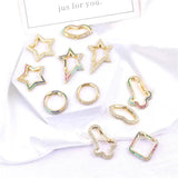 18K Plated Carabiner Spring Clasps for DIY Jewelry Making