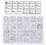 1200Pcs Acrylic Letter Beads Kit for Bracelets Necklace, A- HeartBeads