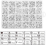 1200Pcs Acrylic Letter Beads Kit for Bracelets Necklace, A- HeartBeads