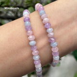 4*6mm Aquamarine Amethyst Pink Quartz Rondelle Loose Beads