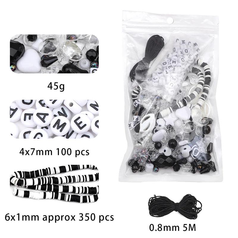 Baroque Beads Kit Clay Bead Letter Beads Set DIY Jewelry Making