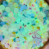 UV Hand-painted Pearl Night Light Beads Love Skewers DIY Accessories