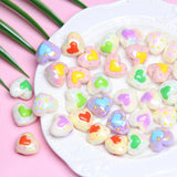 UV Hand-painted Pearl Night Light Beads Love Skewers DIY Accessories