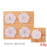 100 PCS Acrylic Petals Flower Bead Tassel Pendant Set