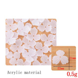 100 PCS Acrylic Petals Flower Bead Tassel Pendant Set