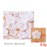 100 PCS Acrylic Petals Flower Bead Tassel Pendant Set