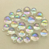 100pcs Aurora/UV Effect Round Ball Charm Beads For Necklace Earring DIY Parts