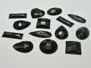 100 pcs Assorted Shape Sew On Acrylic Rhinestone Beads DIY Jewelry Accessories
