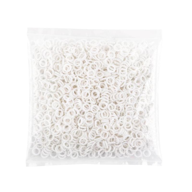 1000Pcs/Bag 10mm Pearl Circle Acrylic Ring Beads Round Spacer Bead