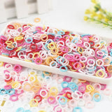 1000Pcs/Bag 10mm Pearl Circle Acrylic Ring Beads Round Spacer Bead