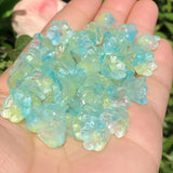 Gradient Bell Orchid Flower Crystal Glass Beads for DIY Jewelry Making