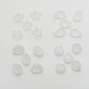 20Pcs Mixed Shape Crystal Glass Beads DIY Jewelry Making Accessories