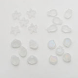 20Pcs Mixed Shape Crystal Glass Beads DIY Jewelry Making Accessories