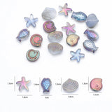 20Pcs Mixed Shape Crystal Glass Beads DIY Jewelry Making Accessories