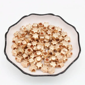 100Pcs Snowflake Spacer Beads For DIY Jewelry 11mm