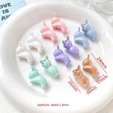 10 Cream Bunny Beads for DIY Jewelry Making