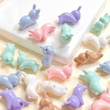 10 Cream Bunny Beads for DIY Jewelry Making