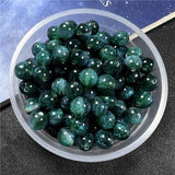 8mm 10mm 12mm Starry Sky Merman Beads Resin Round DIY Jewelry
