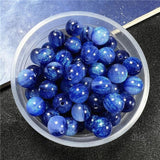 8mm 10mm 12mm Starry Sky Merman Beads Resin Round DIY Jewelry