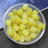 8mm 10mm 12mm Starry Sky Merman Beads Resin Round DIY Jewelry