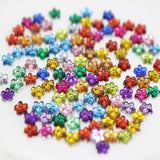 1000 Acrylic Flower Gems Rhinestones 4mm - Pick Your Color