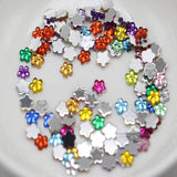 1000 Acrylic Flower Gems Rhinestones 4mm - Pick Your Color