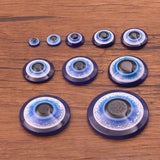 40pcs 6-30mm Half Round Spacer Beads Evil Eye Resin Beads for Jewelry Making