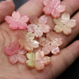 10pcs 23mm Shell Flower Resin Parts Jewelry Making Supplies