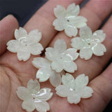 10pcs 23mm Shell Flower Resin Parts Jewelry Making Supplies
