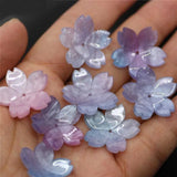 10pcs 23mm Shell Flower Resin Parts Jewelry Making Supplies