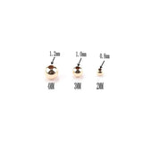 10PCS 2-4MM 14K Filled Beads Smooth Jewelry Beads for Bracelet&Necklace Making