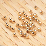 10PCS 2-4MM 14K Filled Beads Smooth Jewelry Beads for Bracelet&Necklace Making