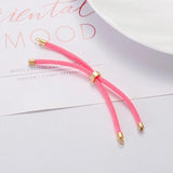 3PCS Red Woven Rope Adjustable Chain Jewelry Findings Cord Chain