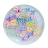 10Pc Acrylic Butterfly Beads 21*18*9mm for DIY Bracelet