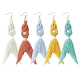 Mermaid Drop Earrings for Women Boho Tassel Earrings