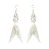 Mermaid Drop Earrings for Women Boho Tassel Earrings