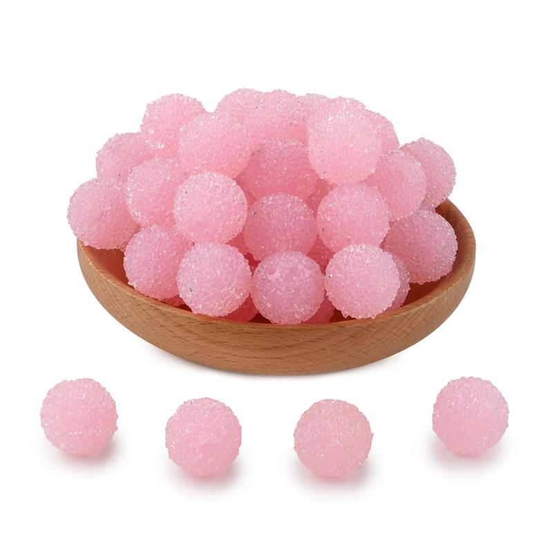 10Pcs Resin Ball Acrylic Beads for Jewelry Making DIY Bracelets