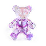 5PCS Bear DIY Beads Semi Transparent Jewelry Accessory