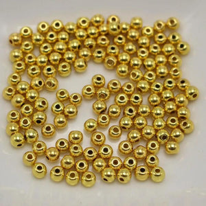 2000pcs 3mm Round Spacer Beads Smooth Ball