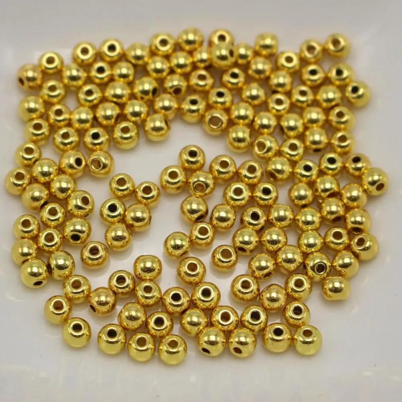 2000pcs 3mm Round Spacer Beads Smooth Ball