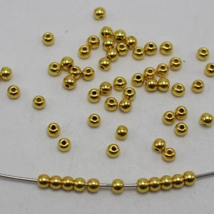 2000pcs 3mm Round Spacer Beads Smooth Ball